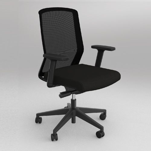Motion Chair Sync with Arms 2L SS Black 160kg
