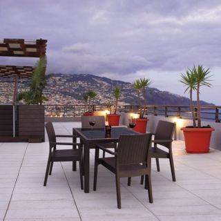 Ibiza 5 Piece Outdoor Setting, Weather proof, Chocolate