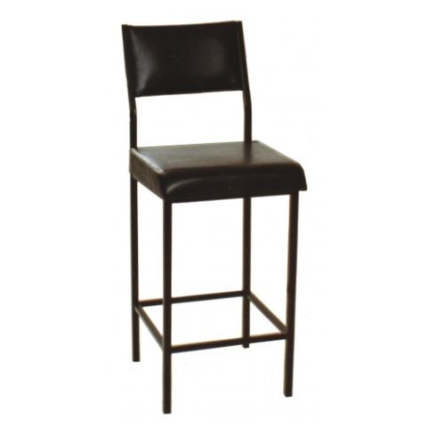 Stool with Back, 19mm square tube. Seat Height 650mm. 110kg