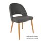 Semifreddo Chairs, Woven Fabric, Velvet, Vinyl or Suede, 150kg