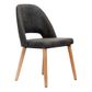 Semifreddo Chair, Fabric: Vinyl or Suede, 150kg