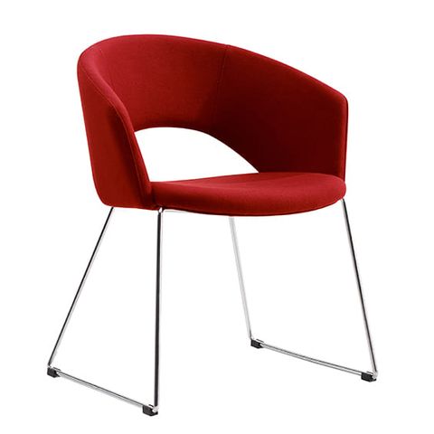 Tonic Visitor Chair  Fabric Red