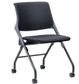 Cross Mobile Folding Chair. Mesh Back & Fabric Seat
