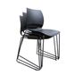 Vogue Visitor Chair Black Sled Shell only Stacking 110Kg