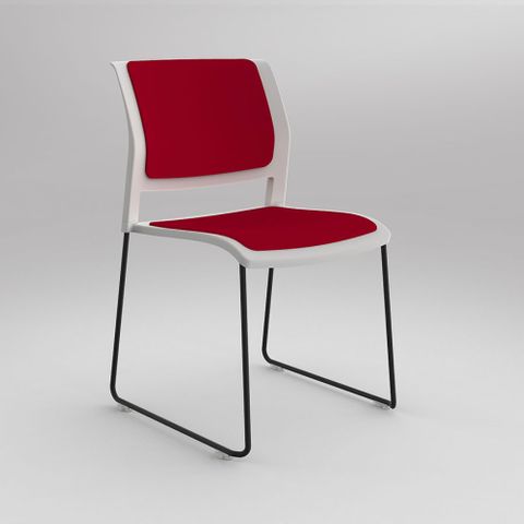 Game Sled Based Visitor Chair Range - Upholstered 140kg