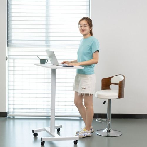 Liftoff Height adjustable desk/lectern White Assembled