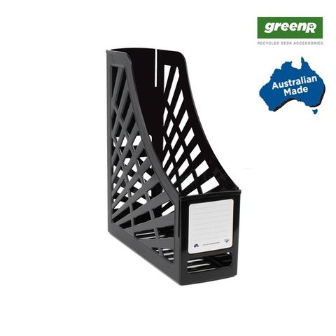 greenR Magazine Stand - Recycled Black