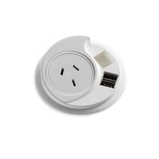 Konexus 10A Module, & 2 X USB Chargers, White