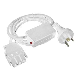 Starter Lead 1500mm Overload close to Plug10amp3pin Wht