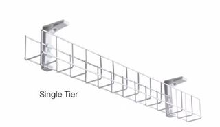 Wire Grid Basket 1 tier L650x50mm  White