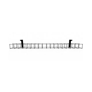 Wire Grid Basket 1 tier L1550x50mm & Brackets Black