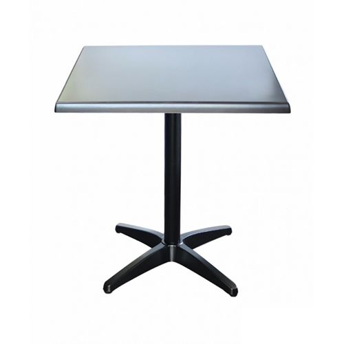 Astoria Table Black-Werzalit Top 700x700 Indoor/Outdoor