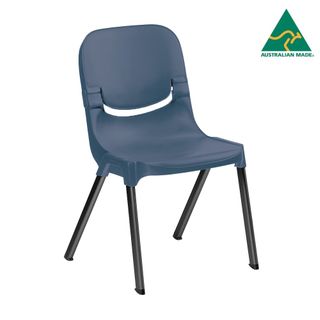 Progress Side Chair  PP Shell  Alu Legs  Slate