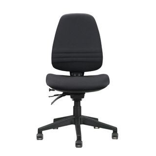 Endeavour Pro Chair No Arms Ratchet Back SS 160kg Blk