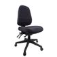 Endeavour Pro Chair No Arms Ratchet Back SS 160kg Blk