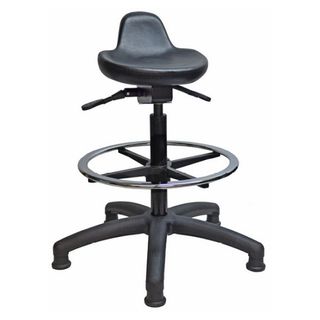 PU Industrial Stand Stool Draft 270 Gaslift Black  110kg