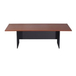 Board Room Table 2400x1200mm Cherry/Ironstone