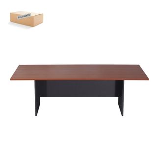 Board Room Table 2400x1200mm Cherry/Ironstone