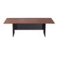 Board Room Table 2400x1200mm Ironstone/Cherry