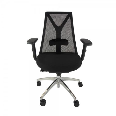 Anchor Mesh Chair Arms Syncro Black. Polish Base