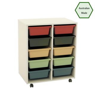 Tote Box Trolley 5 Tier Melamine  L720xD460xH880mm