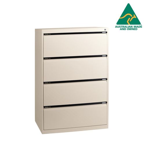 Lateral Filing Cabinet 4 Drawers H1325xW900xD450mm