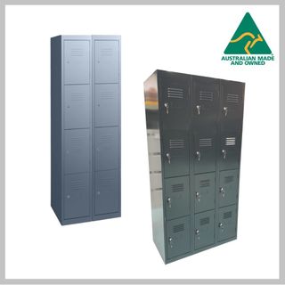 Statewide 8 Door Locker 4Tier/Bank of 2 H1800xW600mm