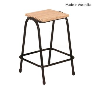 Art Stool Melamine top No Back Stackable H600mm