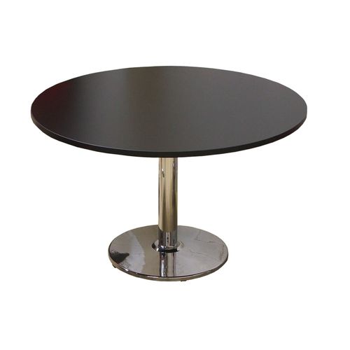 Coffee Table Round Diam 600mm Levy Disc Base Chr L1