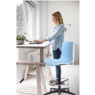 Acti Drafting Chair Blk Base PP Shell 110kg