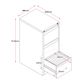 GO 3 Dr Filing Cabinet H1016xW460xD620mm White Satin