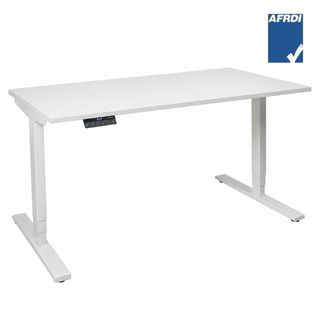 Vertilift Electric Desk L1500xD800mm 2Leg700 Wht Fr L1