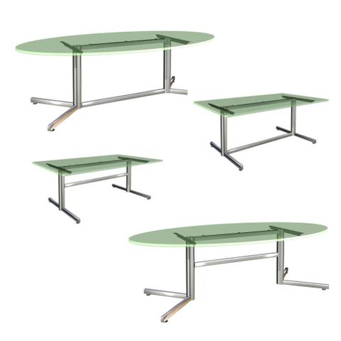 Mia Twin Pedestal Table Bases - suit Medium to Large Tops