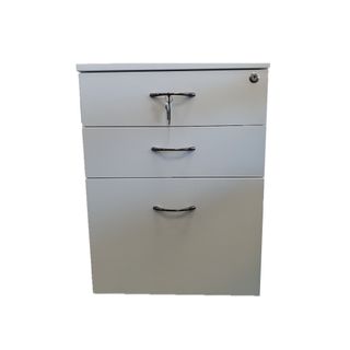 Mobile Pedestal H640xW470xD511mm 2S+1F GangLock Woodmatt