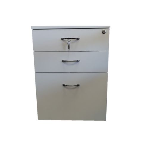 Mobile Pedestal H640xW470xD511mm 2S+1F GangLock Woodmatt