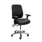 Roma Exec High Back Chair 24/7 Arms 160Kg Jett Black