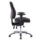 Roma Exec High Back Chair 24/7 Arms 160Kg Jett Black