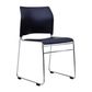 Maxim Visitor Chair Sled Upholstered PU Black 150kg
