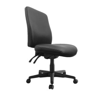 Roma High Back Chair No Arms 3L 140kg PU Black