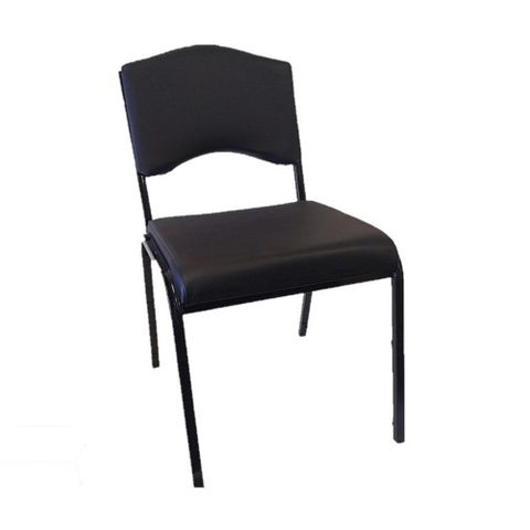 JOslo Visitor Chair Stacking 110kg  Studio Encore Vinyl