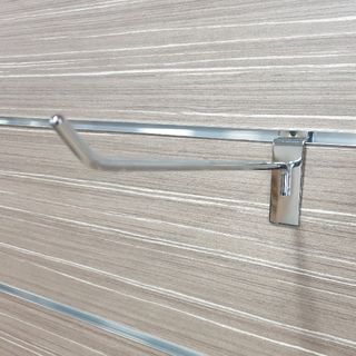 Slatwall Display Prong L200mm Chrome