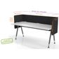 Hush Privi Desk-Hung Double Flex Screen 18mm - Made to measure