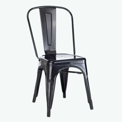 Harbour Chair Black Stackable, Indoor + Outdoor use 165kg
