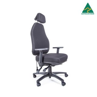 Flexi Elite HD High Back w Headrest, Arms 150kg Leather