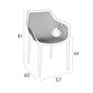 Air XL Armchair moulded PP UV resistant 150kg