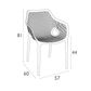 Siesta Air XL Armchair moulded PP UV resistant 150kg