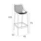 Air Barstool H750mm UV stabilised PP 135kg