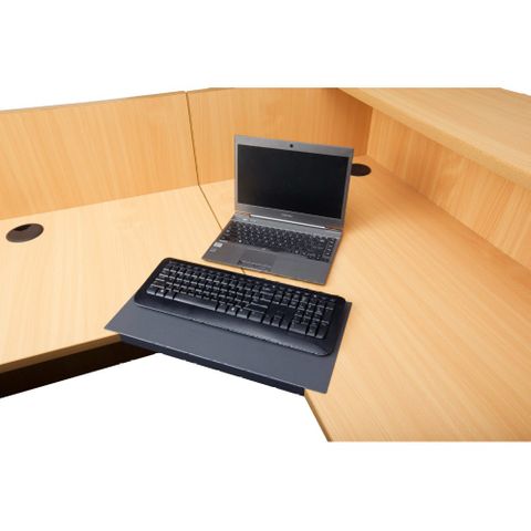 Desk Lozenge to suit 25mm top Graphite Ripple