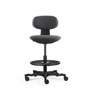 Yoyo Sit/Stand Drafting Chair Dark Grey 110kg