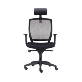 Hartley MB Chair w/Headrest Mesh Back Black 110 kg